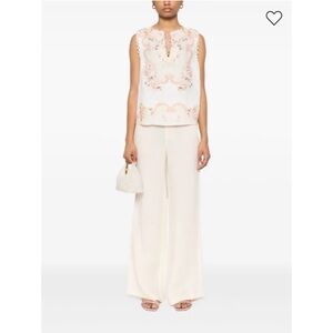 Johanna Ortiz cream pants size 4